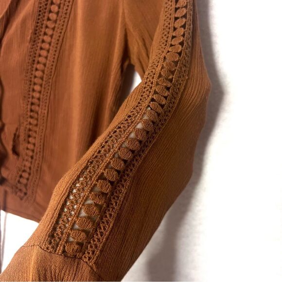 Vintage Y2K Flare Sleeve Top Women Small Whimsigoth Witchy Fairy Grunge Bell 90s - Picture 4 of 11